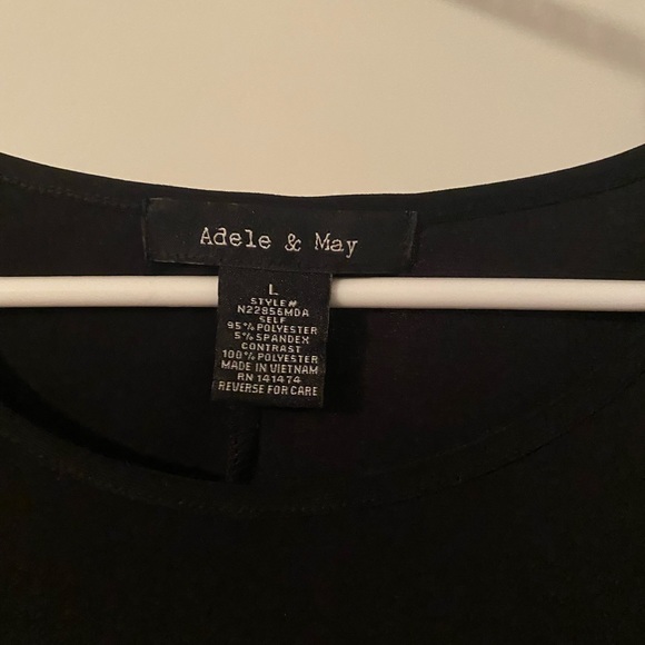 Adele & May - Size L - Shirt with Short Leopard Sleeve - Picture 3 of 3